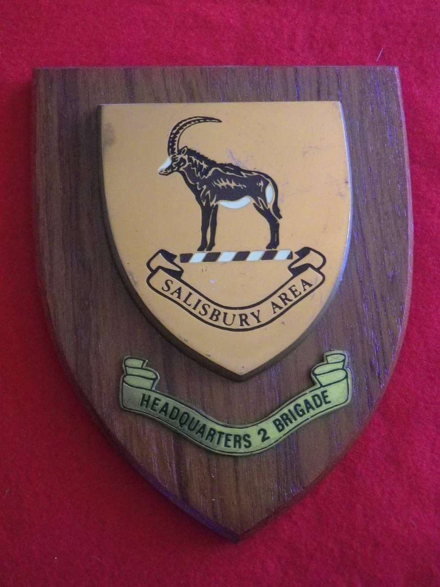 RHODESIAN BOY SCOUTS - HQ 2 BRIGADE - SALISBURY AREA PLAQUE - UNCOMMON     (4003)