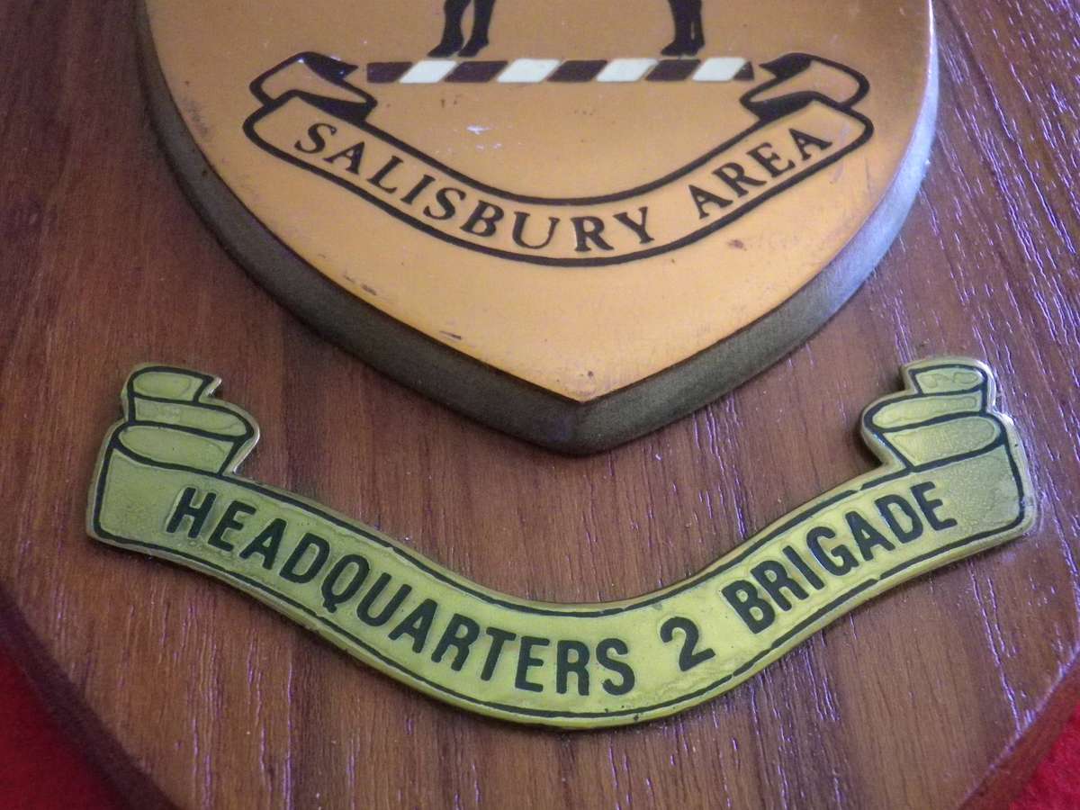 RHODESIAN BOY SCOUTS - HQ 2 BRIGADE - SALISBURY AREA PLAQUE - UNCOMMON     (4003)
