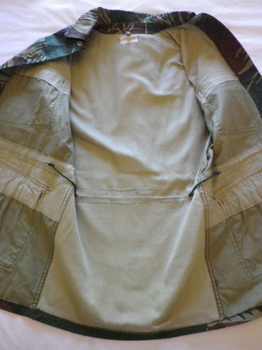 RHODESIAN ARMY - CAMMO JACKET - MADE RAPIER - SIZE 2 - GOOD CONDITION        (8696)