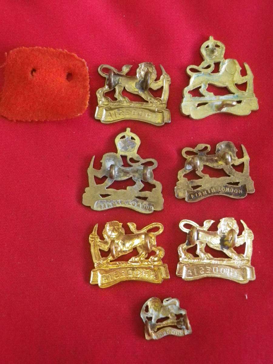 RHODESIAN STAFF CORPS. + GENERAL SERVICE MIXED LOT 7 X BADGES     (5057)