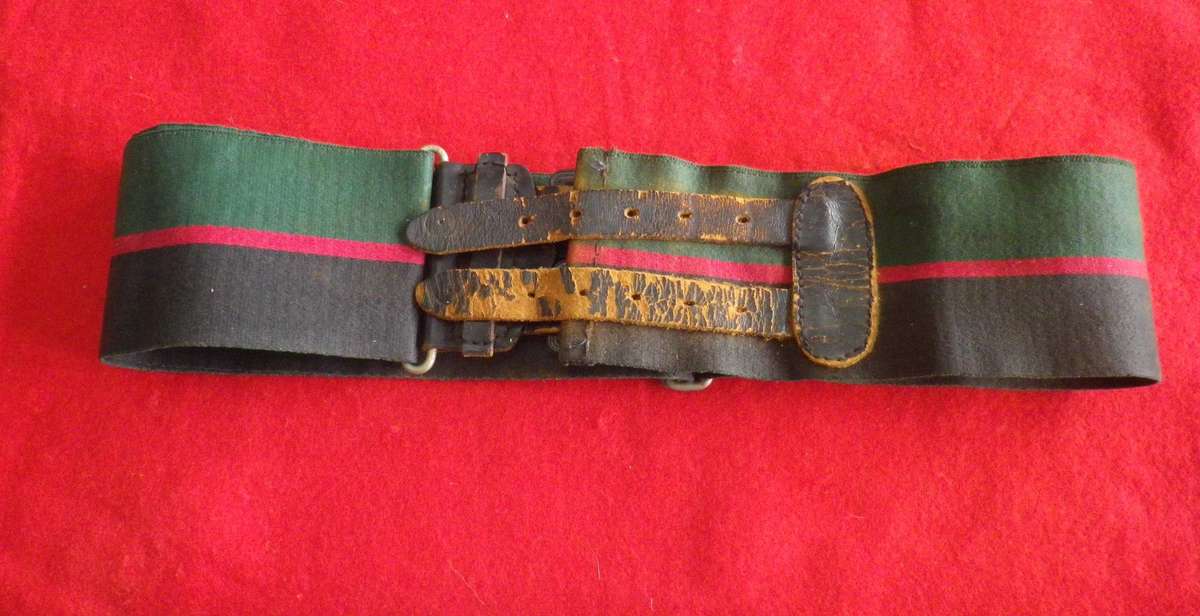 RHODESIA REGT.  STABLE BELT-STRAPS BRITTLE, NEED ATTENTION -  MAX LENGTH 97CM/38