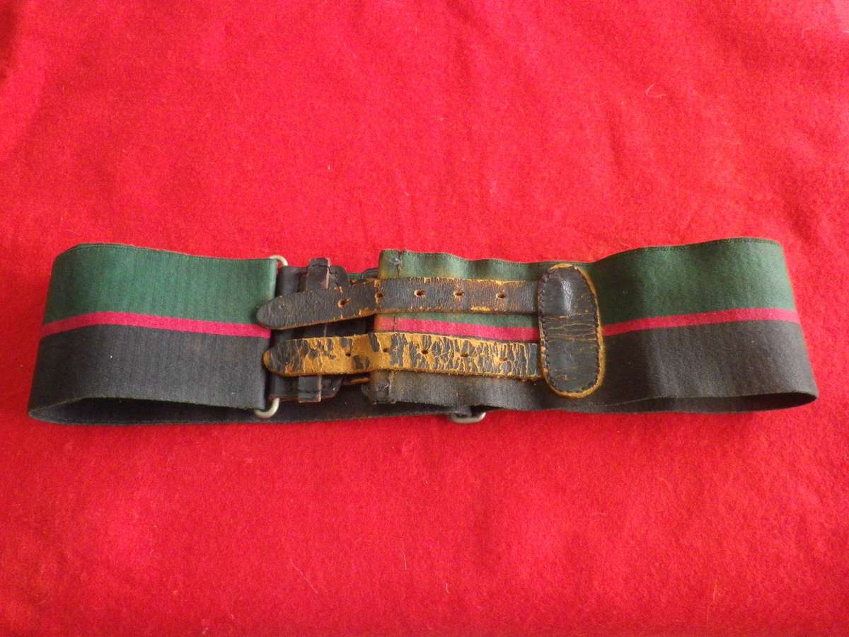 RHODESIA REGT.  STABLE BELT-STRAPS BRITTLE, NEED ATTENTION -  MAX LENGTH 97CM/38