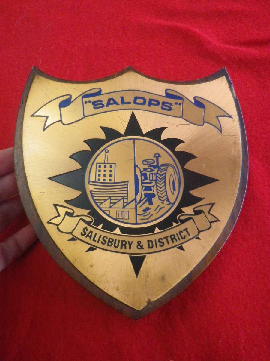 RHODESIA ARMY - OPERATION SALOPS PLAQUE               (420)