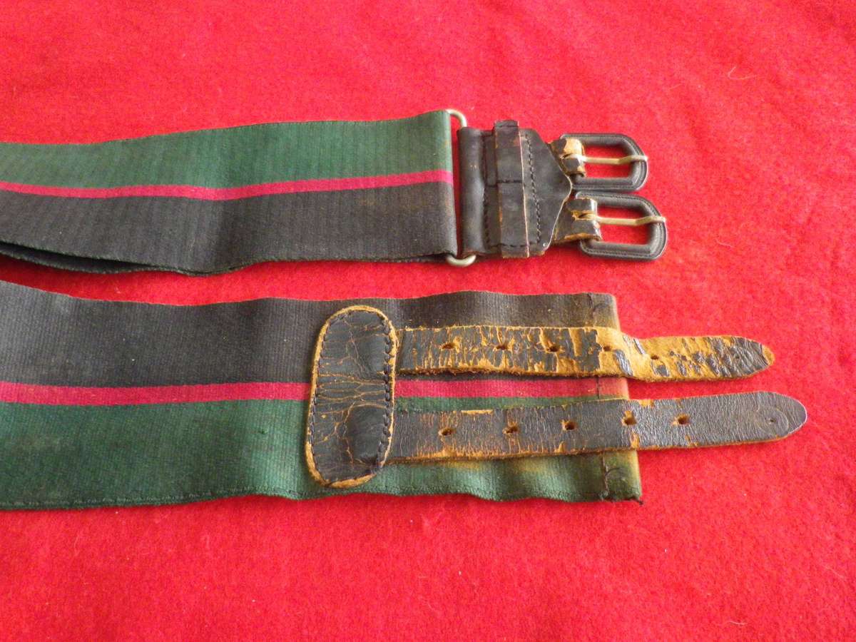 RHODESIA REGT.  STABLE BELT-STRAPS BRITTLE, NEED ATTENTION -  MAX LENGTH 97CM/38