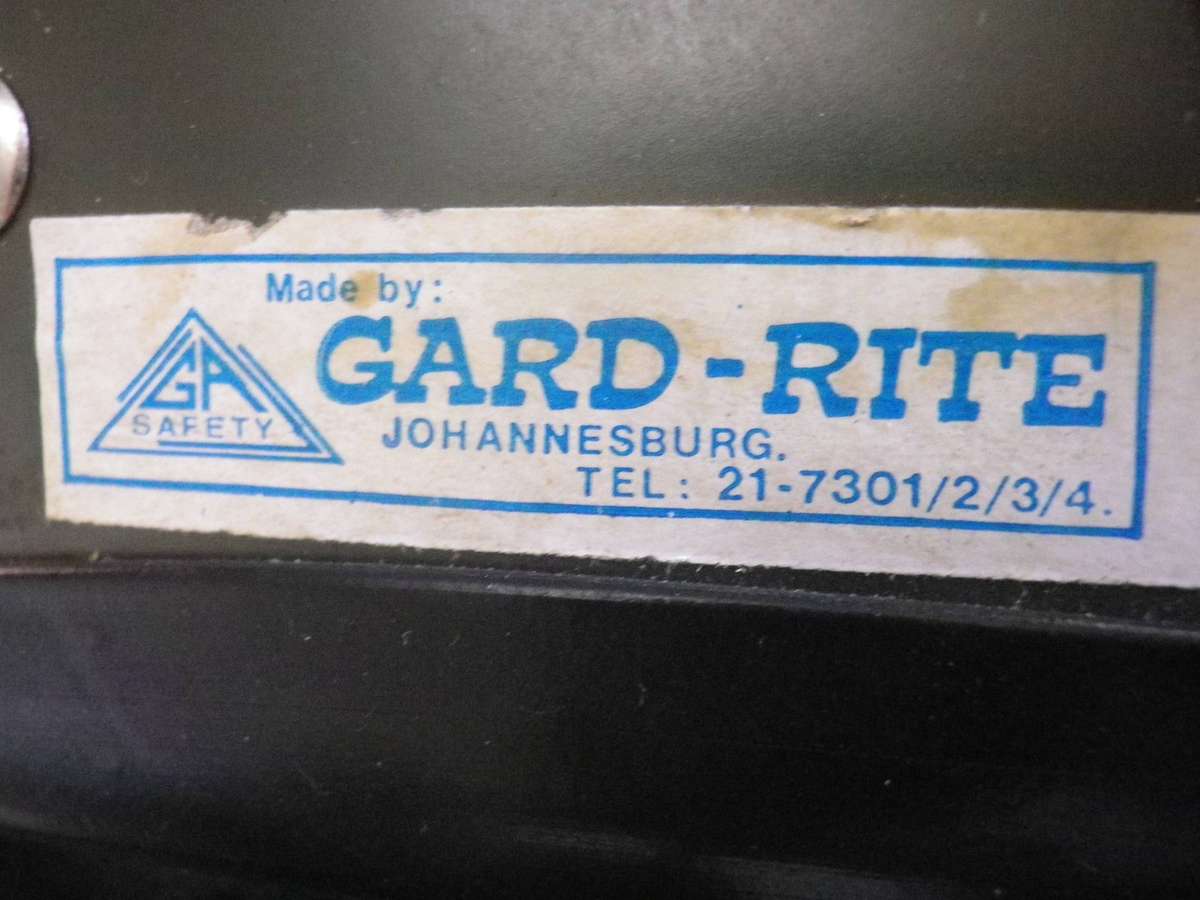 SAP RIOT HELMET - MADE GARD-RITE JOHANNESBURG                (459)