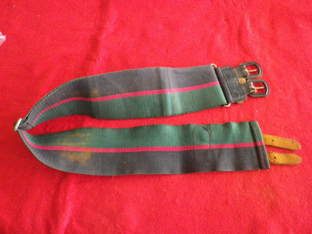 RHODESIA REGT.  STABLE BELT-STRAPS BRITTLE, NEED ATTENTION -  MAX LENGTH 97CM/38