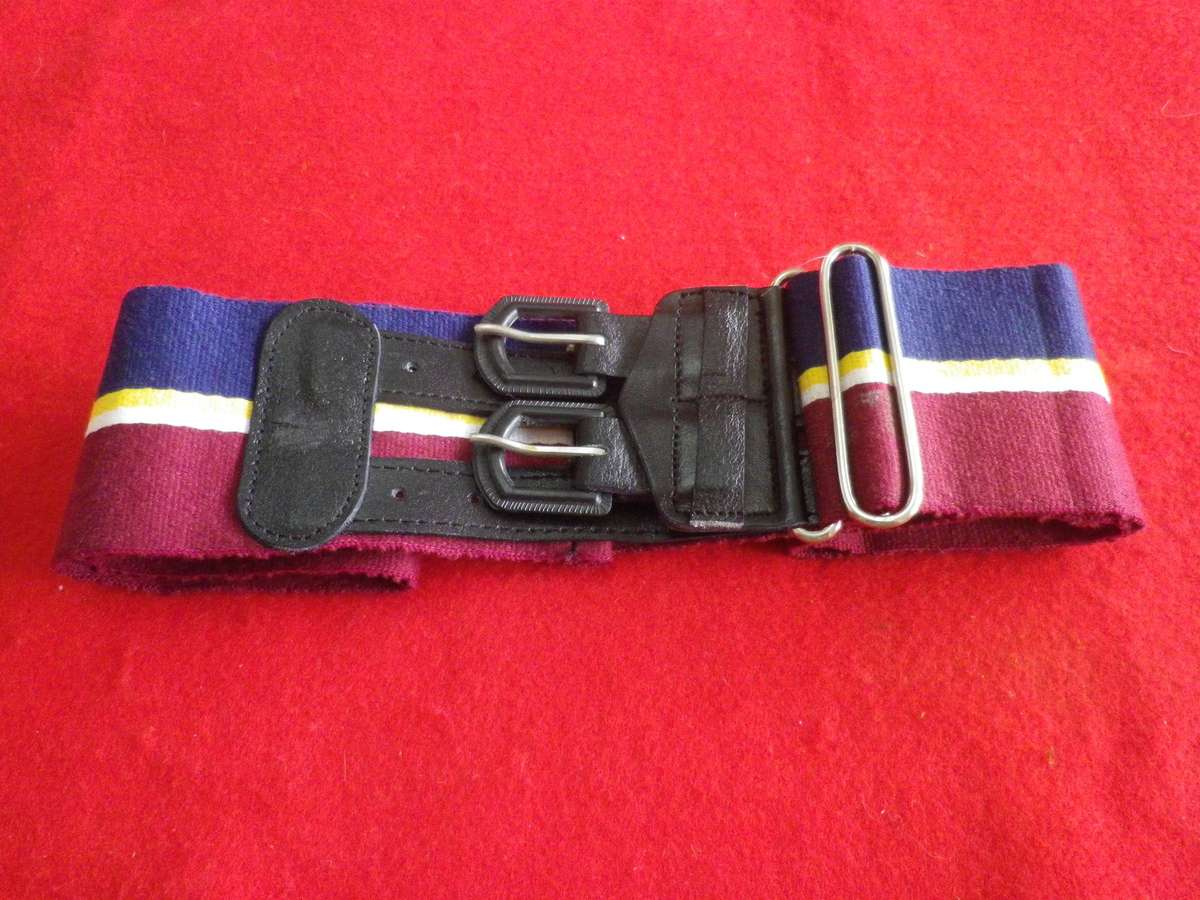 RHODESIAN ARMY PAY CORPS STABLE BELT-  AS NEW -  MAX LENGTH 92CM/36