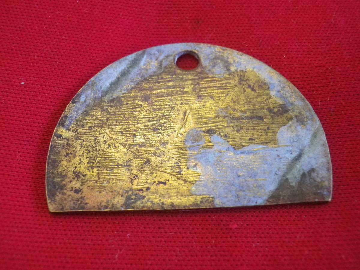 RHODESIA - BSACo HUT TAX TOKEN - MALE - AREA "A"  - YEAR 1913-14 - SHEET BRASS - RARE       (224)