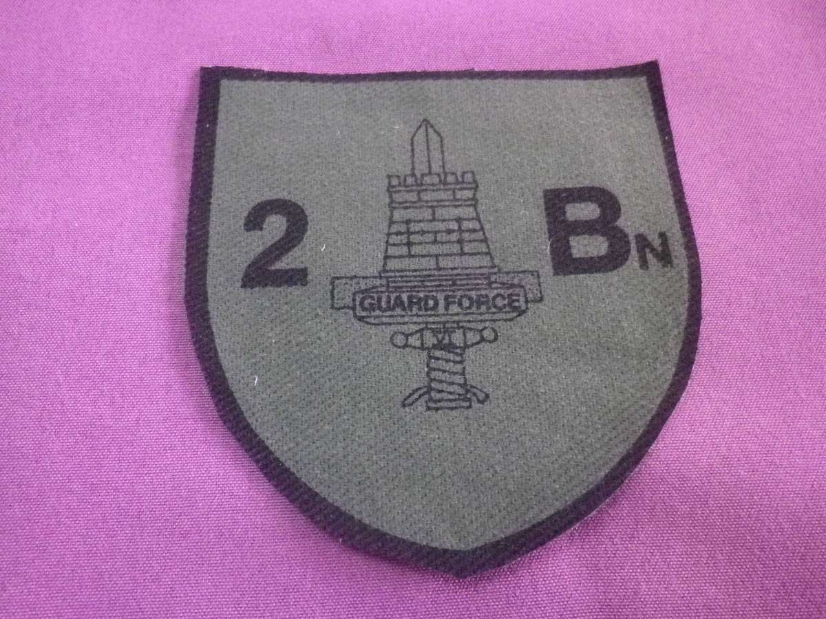 RHODESIA GUARD FORCE - 2 BATTALION  ARM PATCH 1978-80               (496)