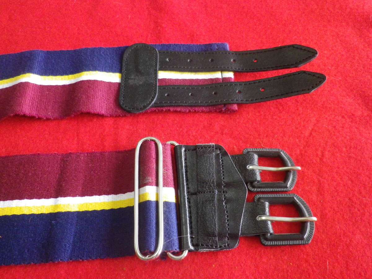 RHODESIAN ARMY PAY CORPS STABLE BELT-  AS NEW -  MAX LENGTH 92CM/36