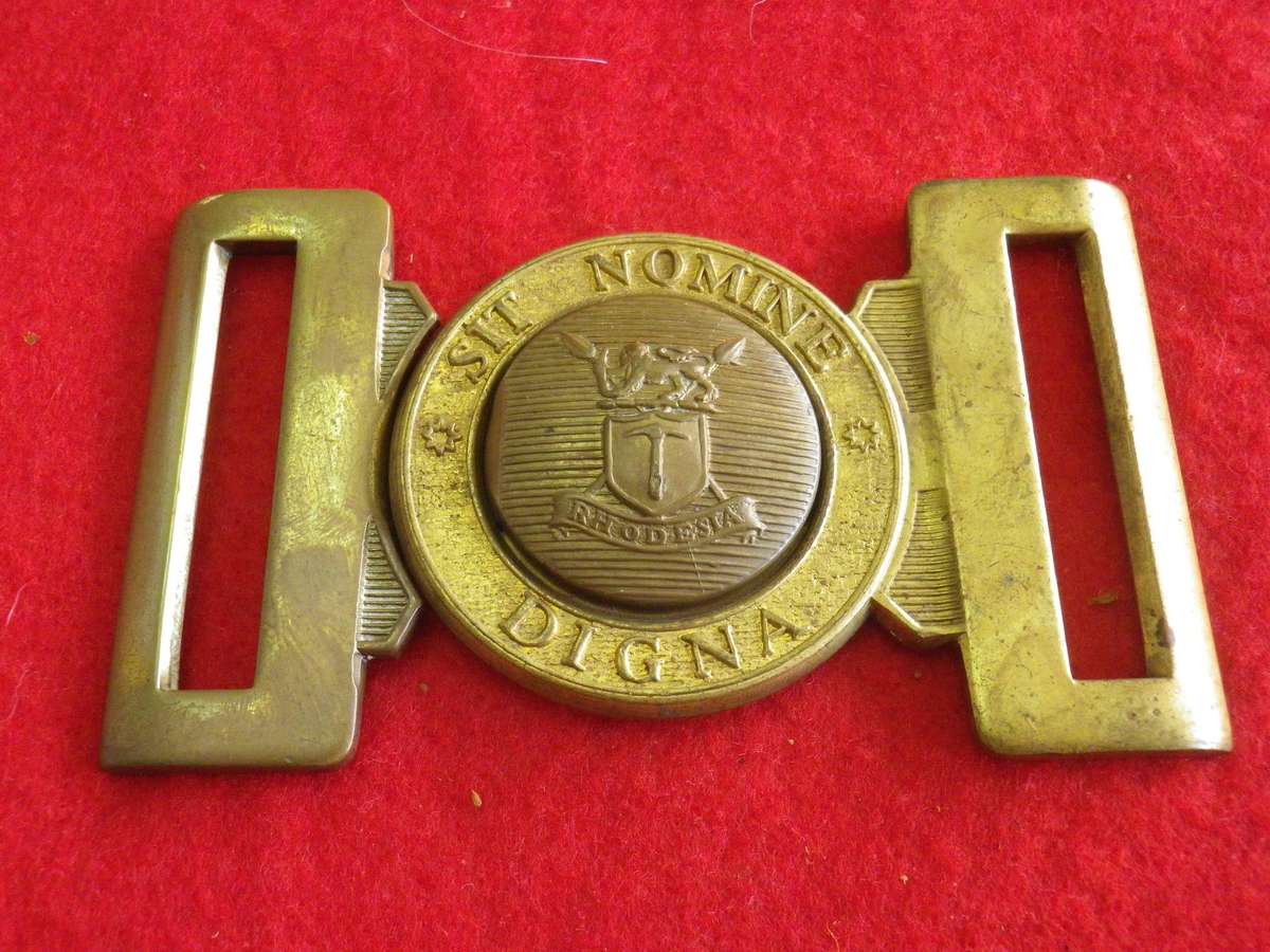 RHODESIAN ARMY -   BRASS PARADE  BELT BUCKLE     (274)
