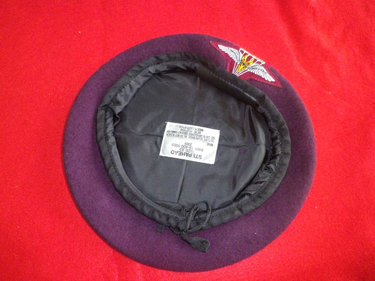 SANDF - PARA BERET - MADE STEPAHEAD - SIZE 63         (8648)
