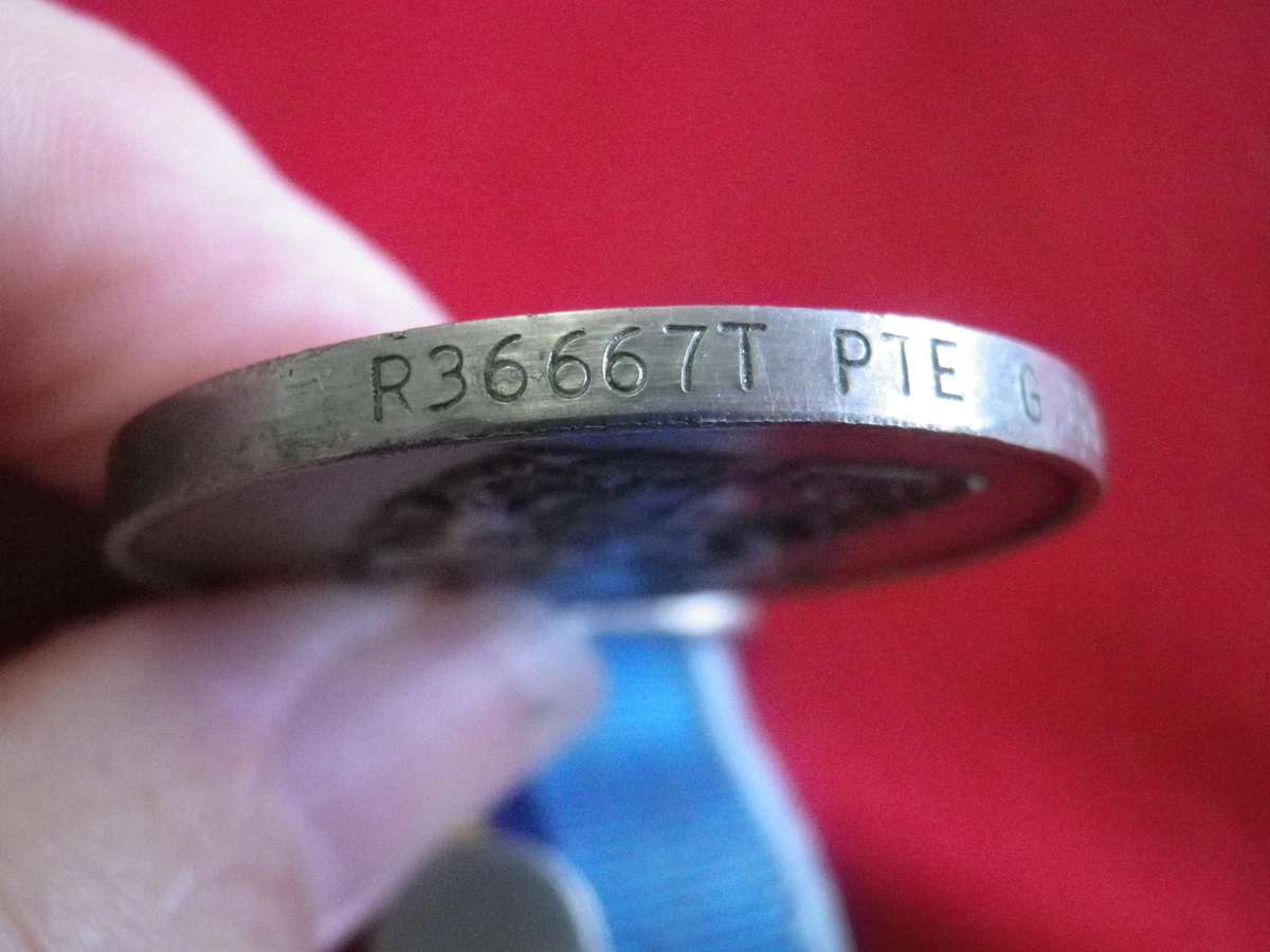 RHODESIA - FULL SIZE GENERAL SERVICE MEDAL (GSM) TO R36667 PTE. G.CHARD CONFIRMED RHASC 2 TPT COY.