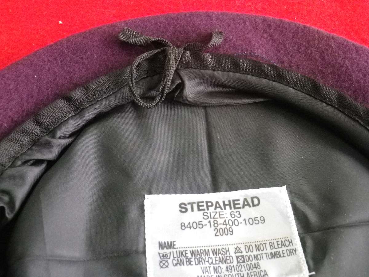 SANDF - PARA BERET - MADE STEPAHEAD - SIZE 63         (8648)