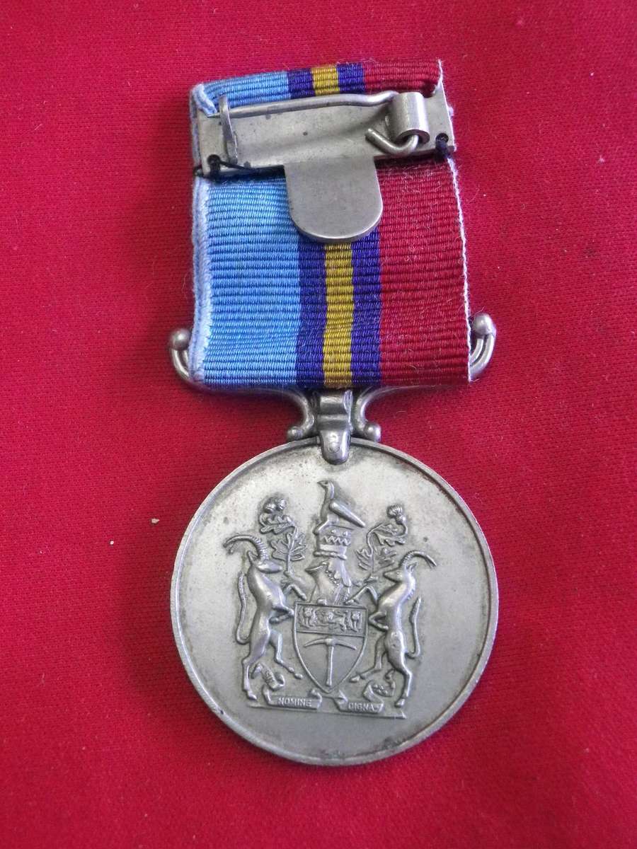RHODESIA - FULL SIZE GENERAL SERVICE MEDAL (GSM) TO R36667 PTE. G.CHARD CONFIRMED RHASC 2 TPT COY.