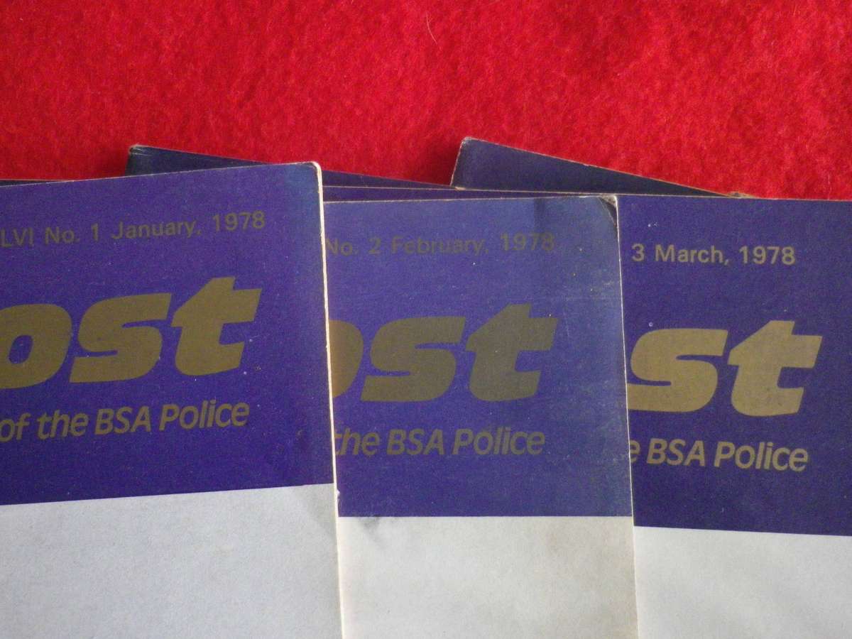RHODESIA BSAP - OUTPOST MAGAZINES  - 10 X 1978   (MISSING  APRIL + NOVEMBER )     (432)