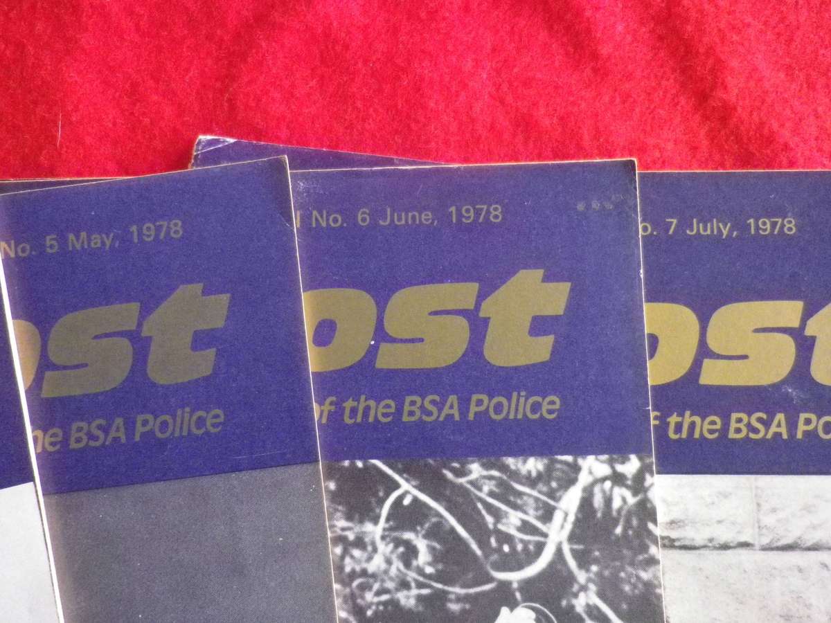 RHODESIA BSAP - OUTPOST MAGAZINES  - 10 X 1978   (MISSING  APRIL + NOVEMBER )     (432)