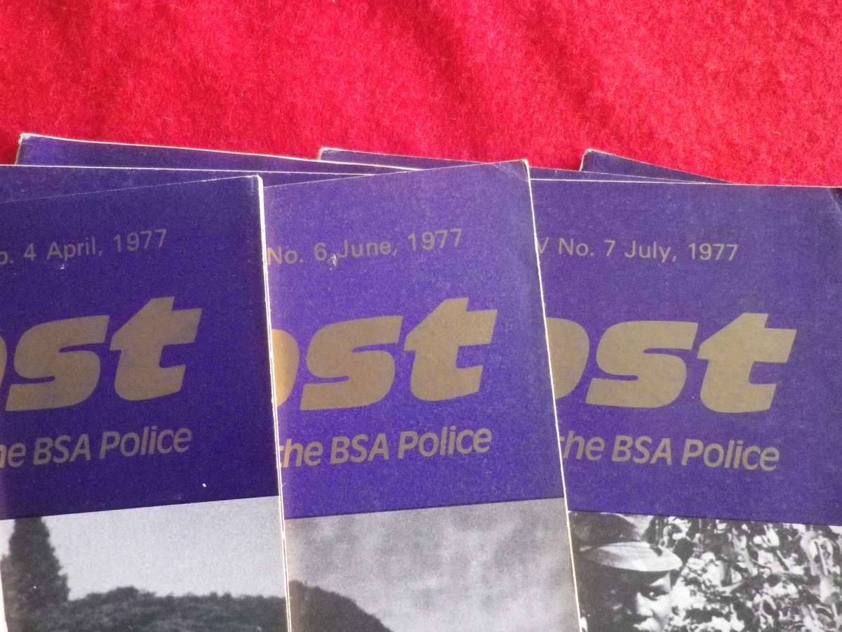 RHODESIA BSAP - OUTPOST MAGAZINES  - 10 X 1977   (MISSING  MAY & DECEMBER  )     (431)