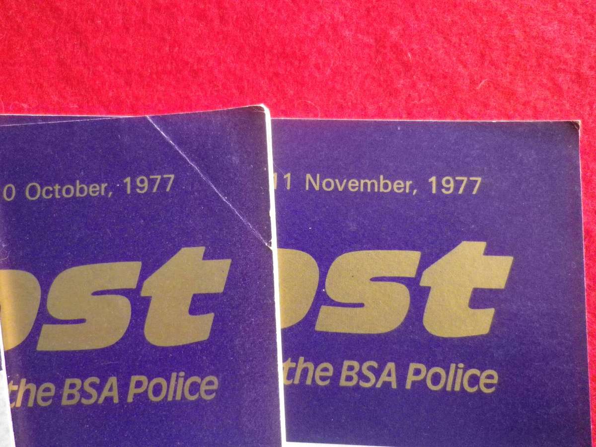 RHODESIA BSAP - OUTPOST MAGAZINES  - 10 X 1977   (MISSING  MAY & DECEMBER  )     (431)