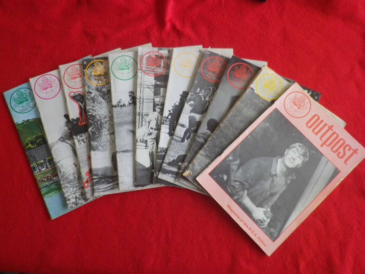 RHODESIA BSAP - OUTPOST MAGAZINES  - 11 X 1976   (MISSING AUGUST )  - FEBRUARY COVER  DAMAGED (430)