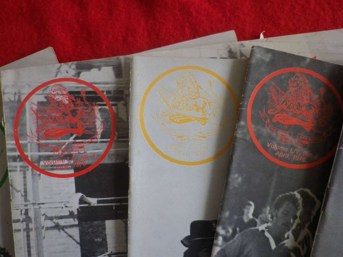 RHODESIA BSAP - OUTPOST MAGAZINES  - 11 X 1976   (MISSING AUGUST )  - FEBRUARY COVER  DAMAGED (430)