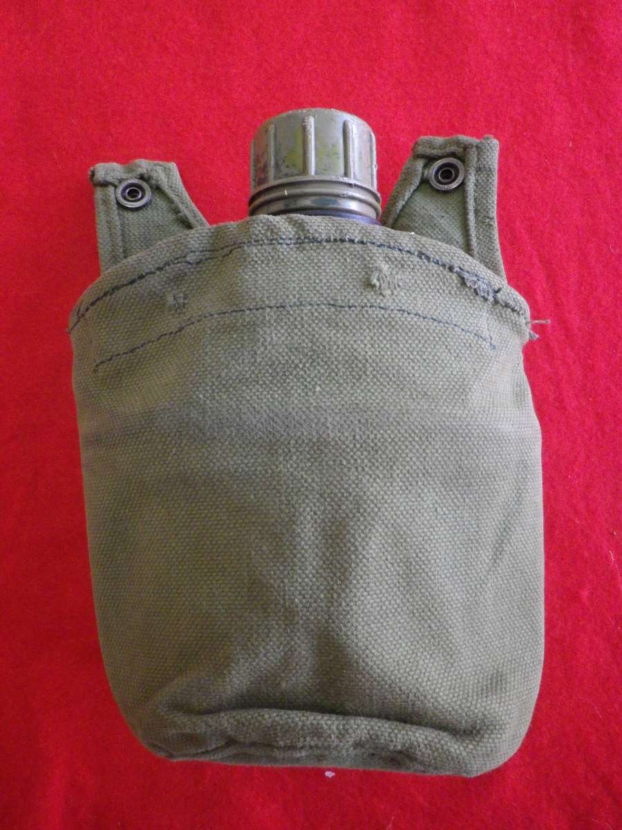 RHODESIAN ARMY - WATER BOTTLE (ENGRAVED TO A SELOUS SCOUT ) + P69 POUCH + FIRE BUCKET  (263)