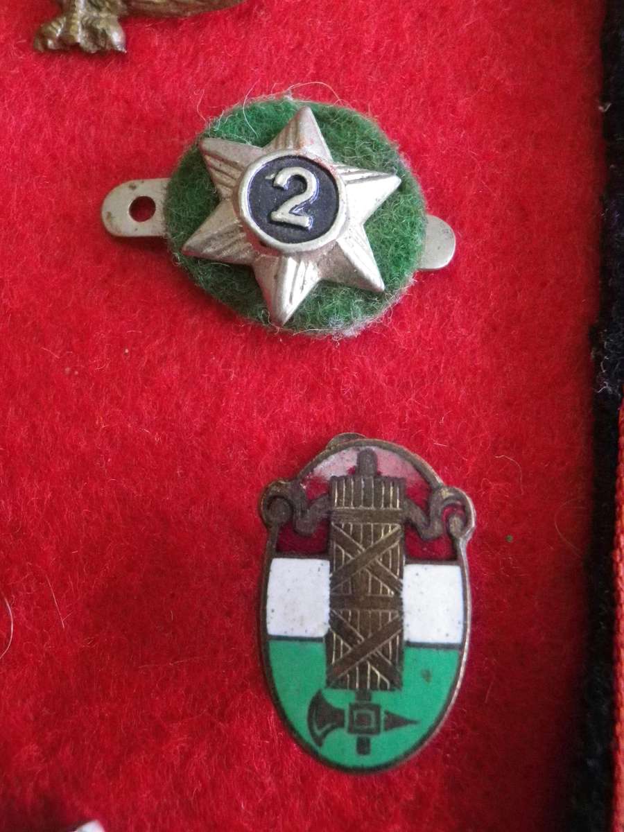 ITALIAN ? LOT WW2 ERA BADGES ETC.                     (170)