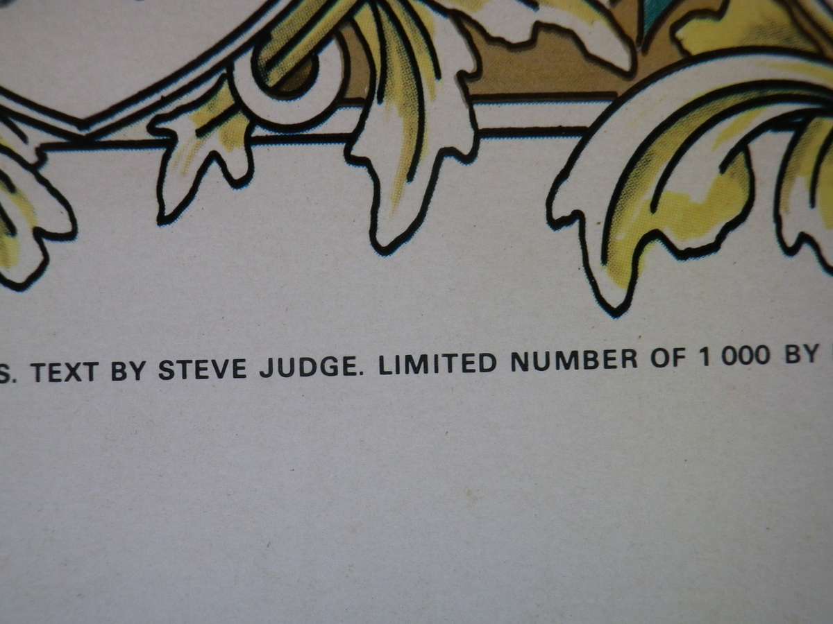 RHODESIAN ARMY - UNITS + BRIGADES ORIGINAL SIGNED POSTER  - NO 375/1000  - BY WO2 CROUS  (8956)