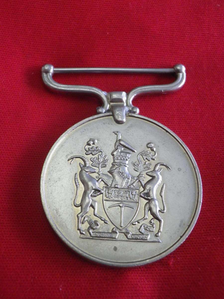 RHODESIAN FULL SIZE GENERAL SERVICE MEDAL (RhGSM) TO PR72398 RFN C.A. BURNETT - UNRESEARCHED  (186)