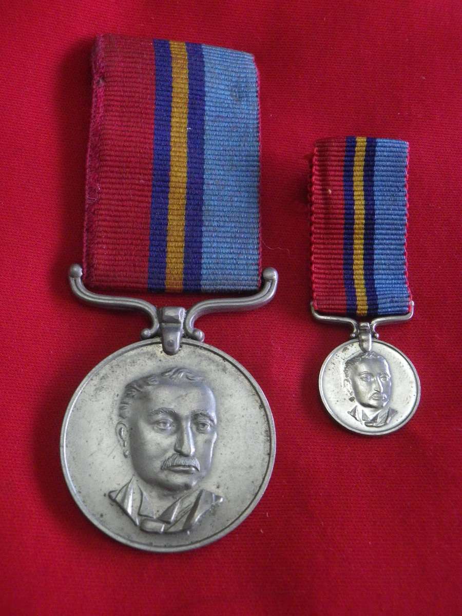 RHODESIAN FULL SIZE GENERAL SERVICE MEDAL (RhGSM) + MINIATURE TO 23744H STK LDR D.J.M. MILLER  (183)