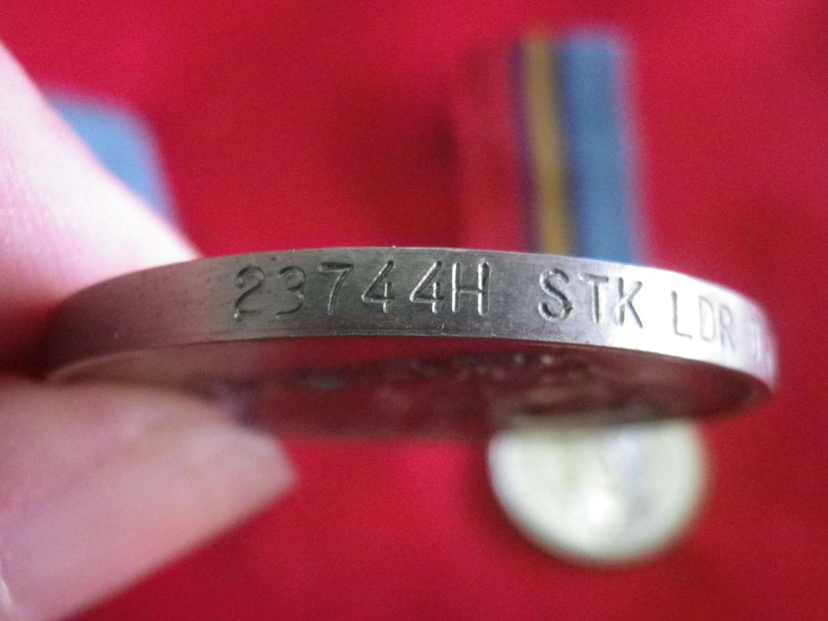 RHODESIAN FULL SIZE GENERAL SERVICE MEDAL (RhGSM) + MINIATURE TO 23744H STK LDR D.J.M. MILLER  (183)