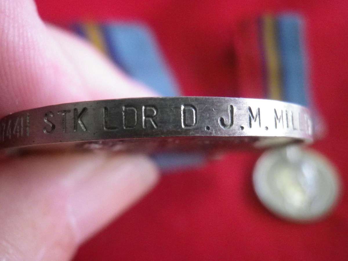 RHODESIAN FULL SIZE GENERAL SERVICE MEDAL (RhGSM) + MINIATURE TO 23744H STK LDR D.J.M. MILLER  (183)