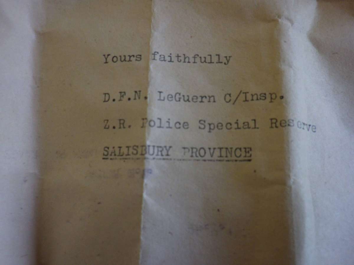 RHODESIAN FULL SIZE GENERAL SERVICE MEDAL (RhGSM) + Z.I.M TO 25166 S/R D.W.WRIGHT -UNRESEARCHED (222