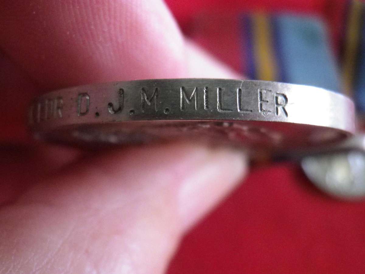 RHODESIAN FULL SIZE GENERAL SERVICE MEDAL (RhGSM) + MINIATURE TO 23744H STK LDR D.J.M. MILLER  (183)