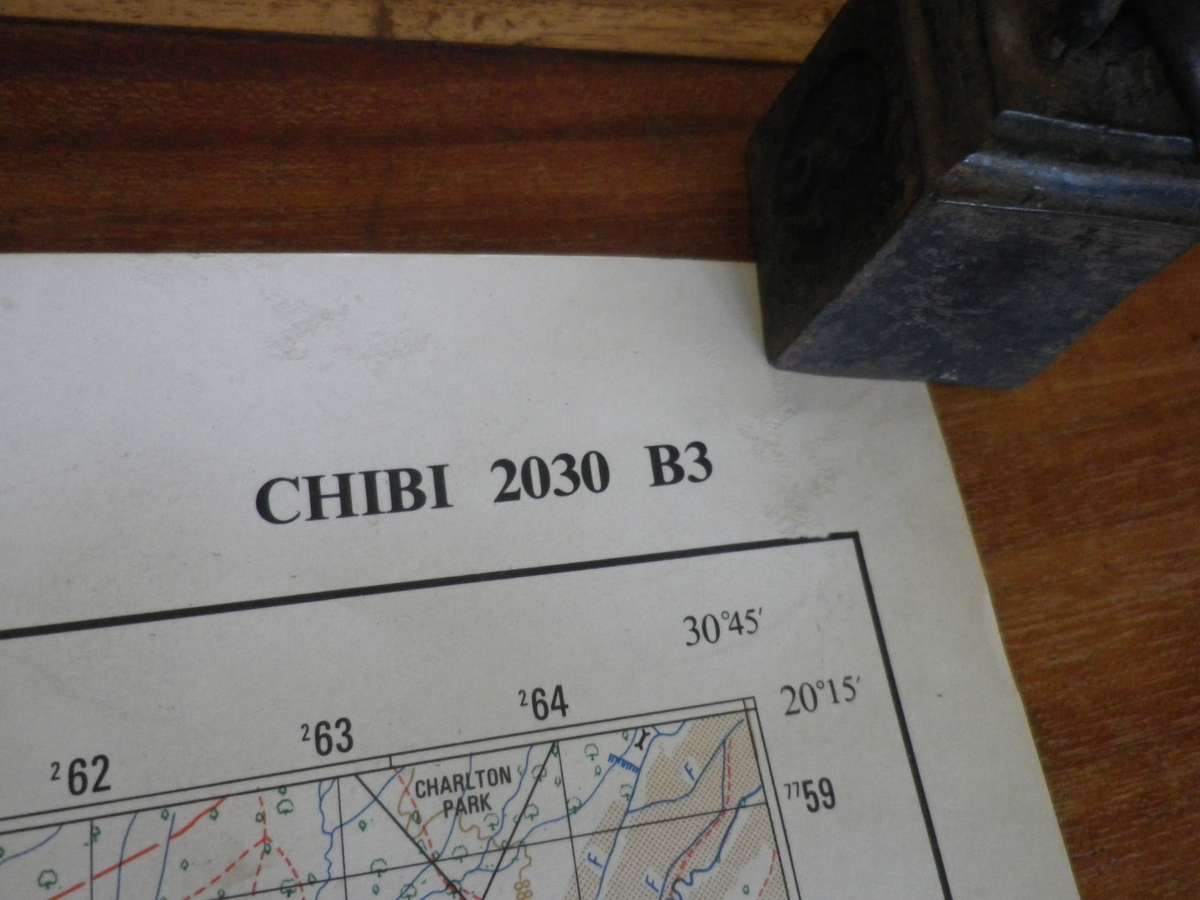 RHODESIA 3 X ORIGINAL MAPS - CHIBI, PELENDABA + NYAMANDHLOVU - SEE PICS - CONDITION ISSUES  (8958)