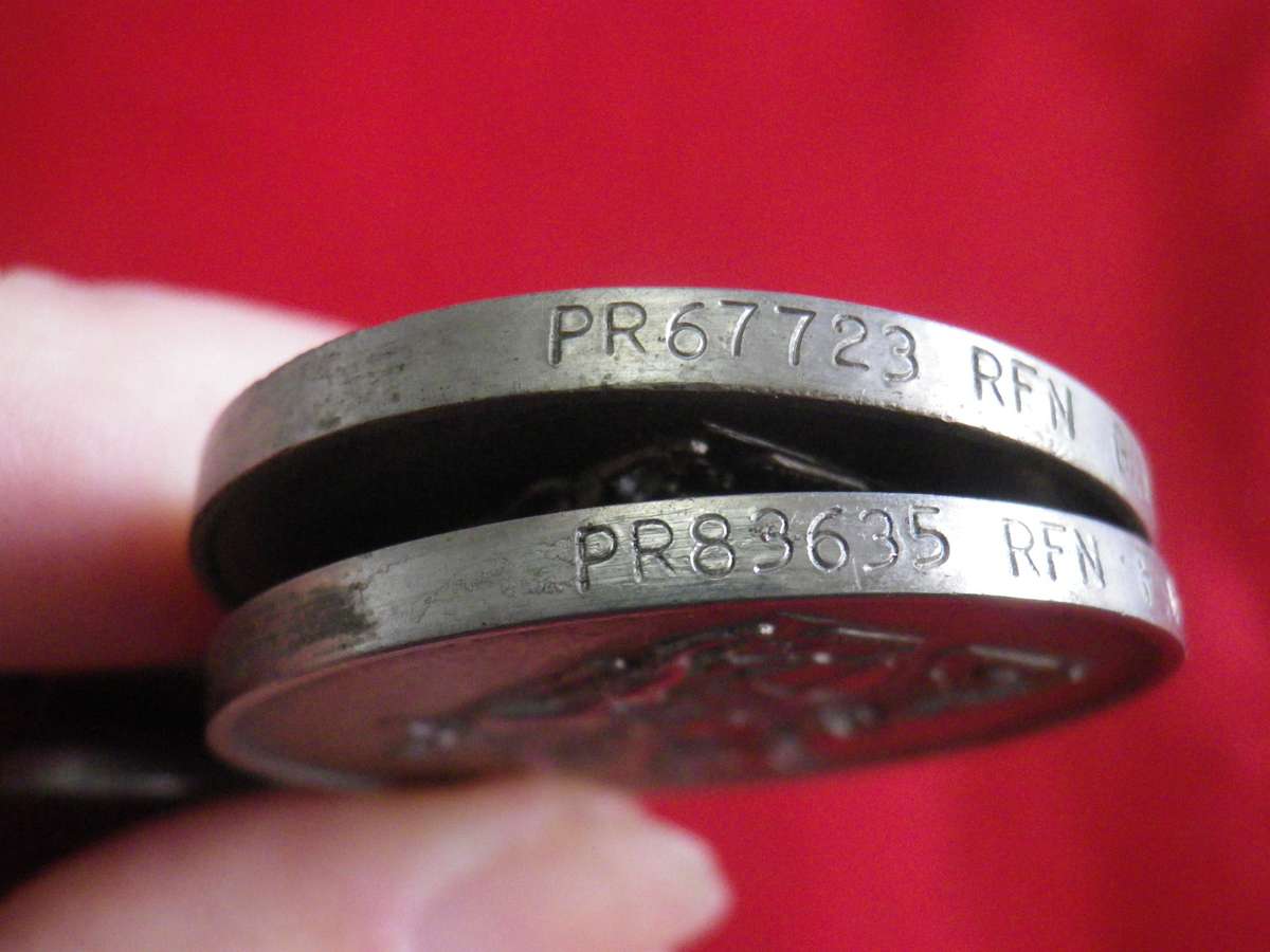 RHODESIAN PAIR OF FULL SIZE GENERAL SERVICE MEDAL (RhGSM) TO FAMILY GROUP STALS - SEE BELOW  (188)