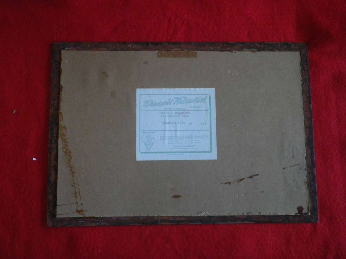 RHODESIAN OPERATIONAL AREAS PLAQUE - DENNIS THOMSON LTD EDITION #109 - SIZE 23x 35cm (405)