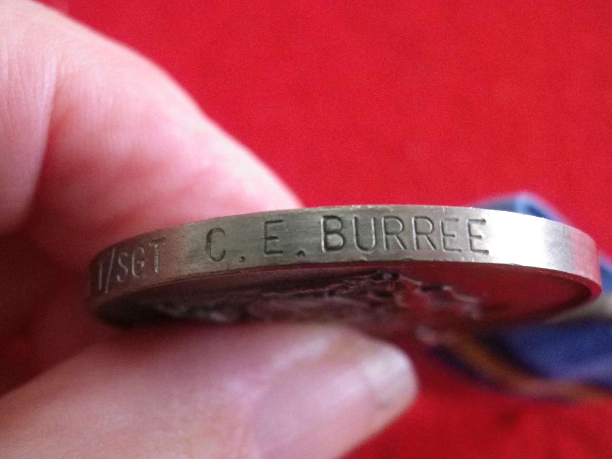 RHODESIA - FULL SIZE GENERAL SERVICE MEDAL (GSM)  TO 5144 T/SGT C.E. BUREE   -  SEE BELOW (159)