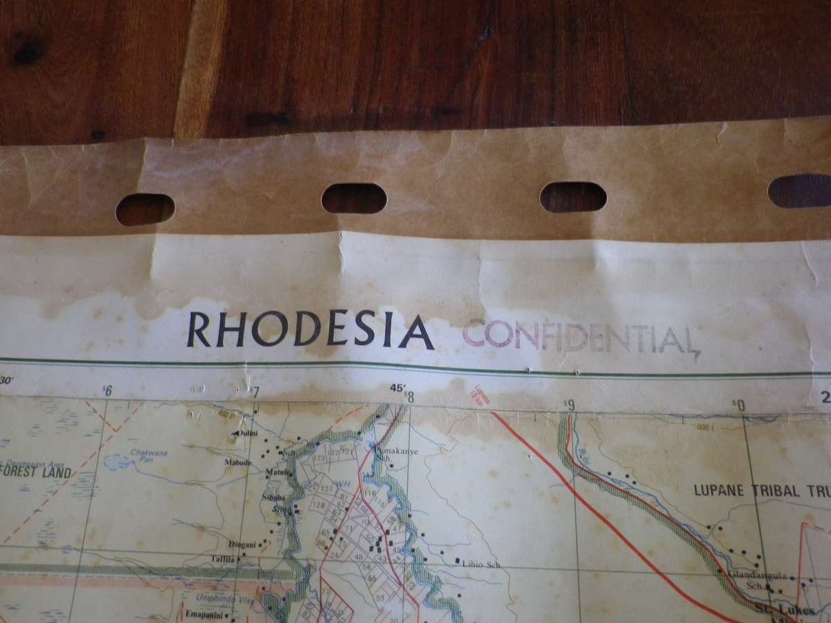 RHODESIA 3 X ORIGINAL MAPS - CHIBI, PELENDABA + NYAMANDHLOVU - SEE PICS - CONDITION ISSUES  (8958)
