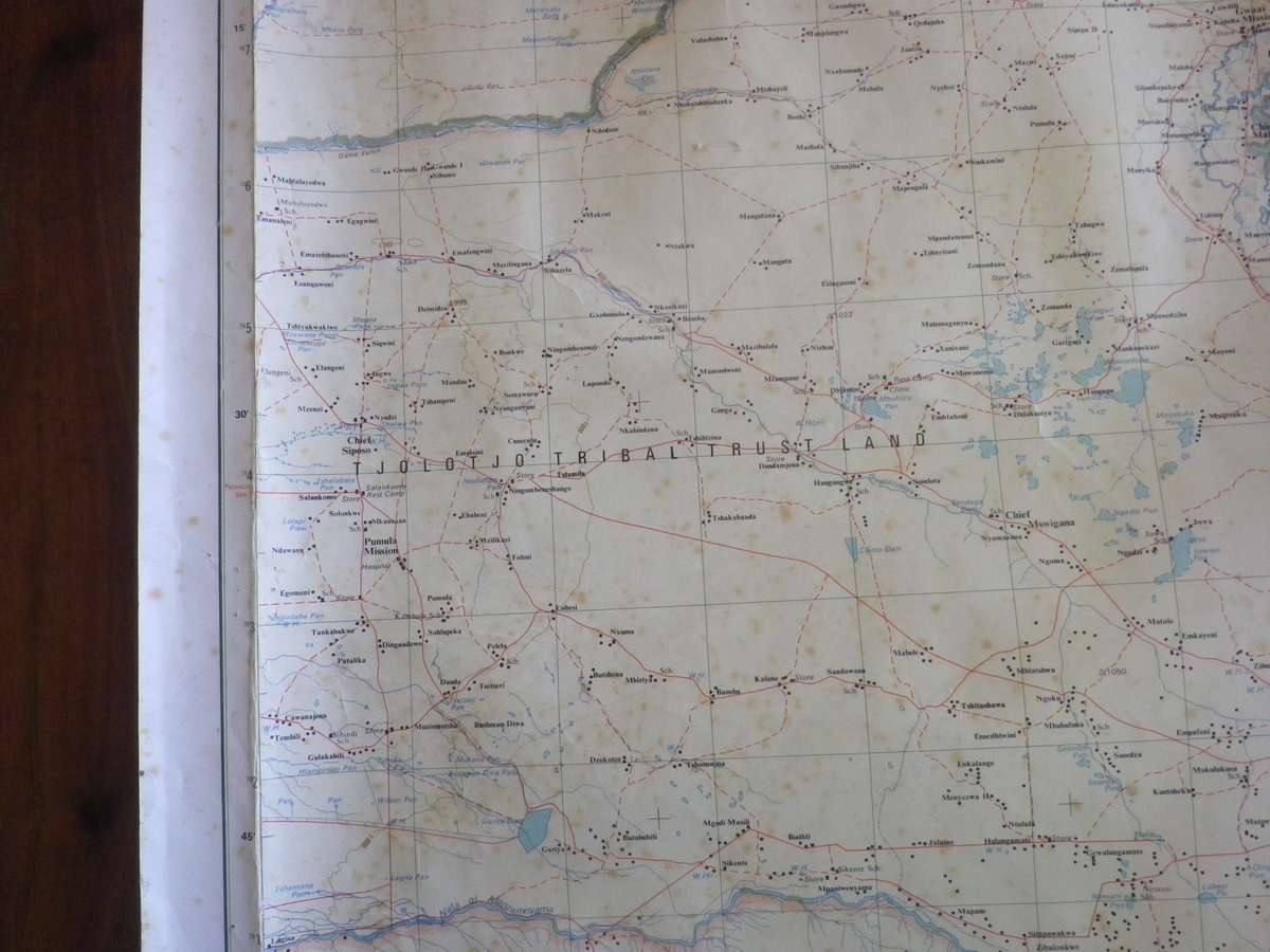 RHODESIA 3 X ORIGINAL MAPS - CHIBI, PELENDABA + NYAMANDHLOVU - SEE PICS - CONDITION ISSUES  (8958)