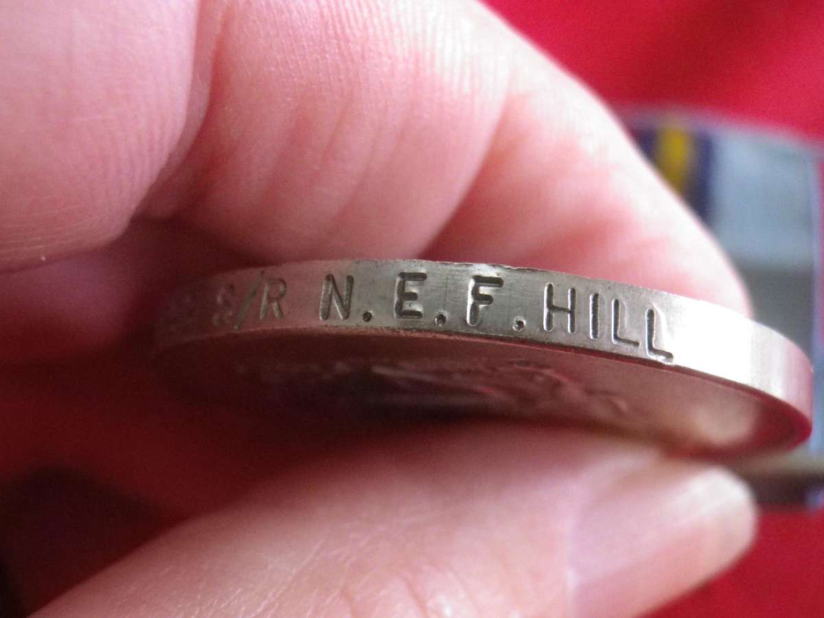 RHODESIAN FULL SIZE GENERAL SERVICE MEDAL (RhGSM) TO 6593 S/R N.E.F. HILL    (185)