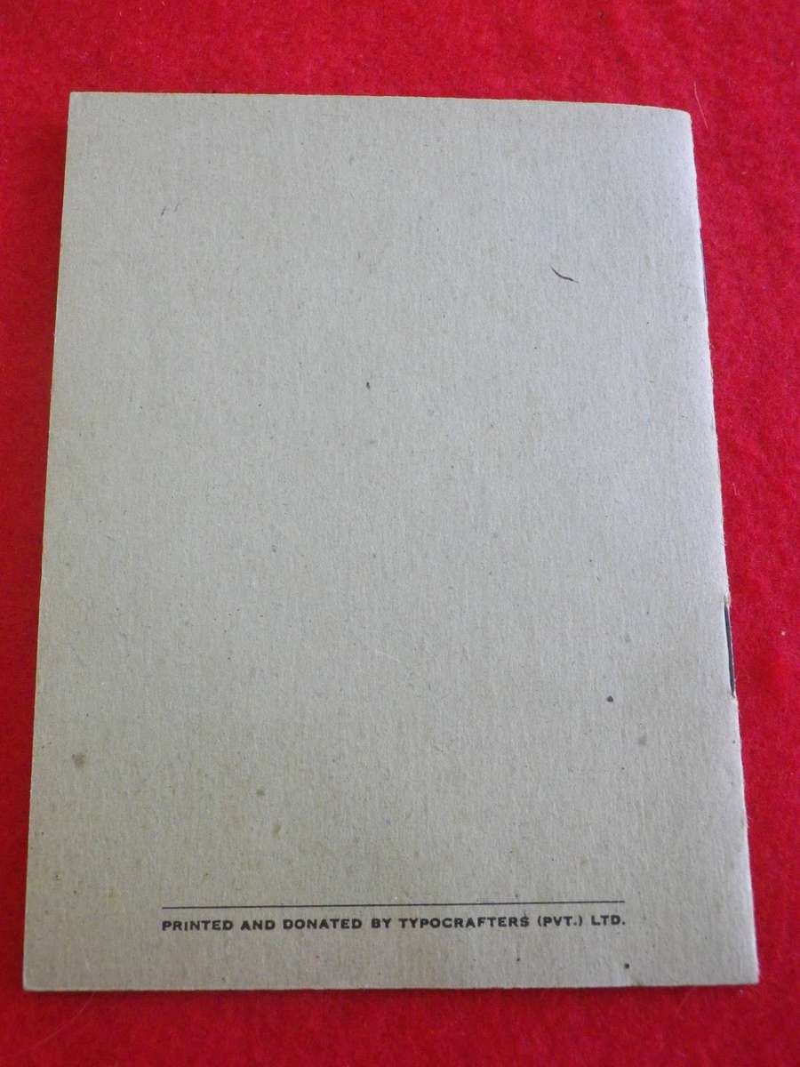 RHODESIAN ARMY - SNIPER AIDE MEMOIRE BOOKLET - PRINTED TYPOCRAFTERS - (273)