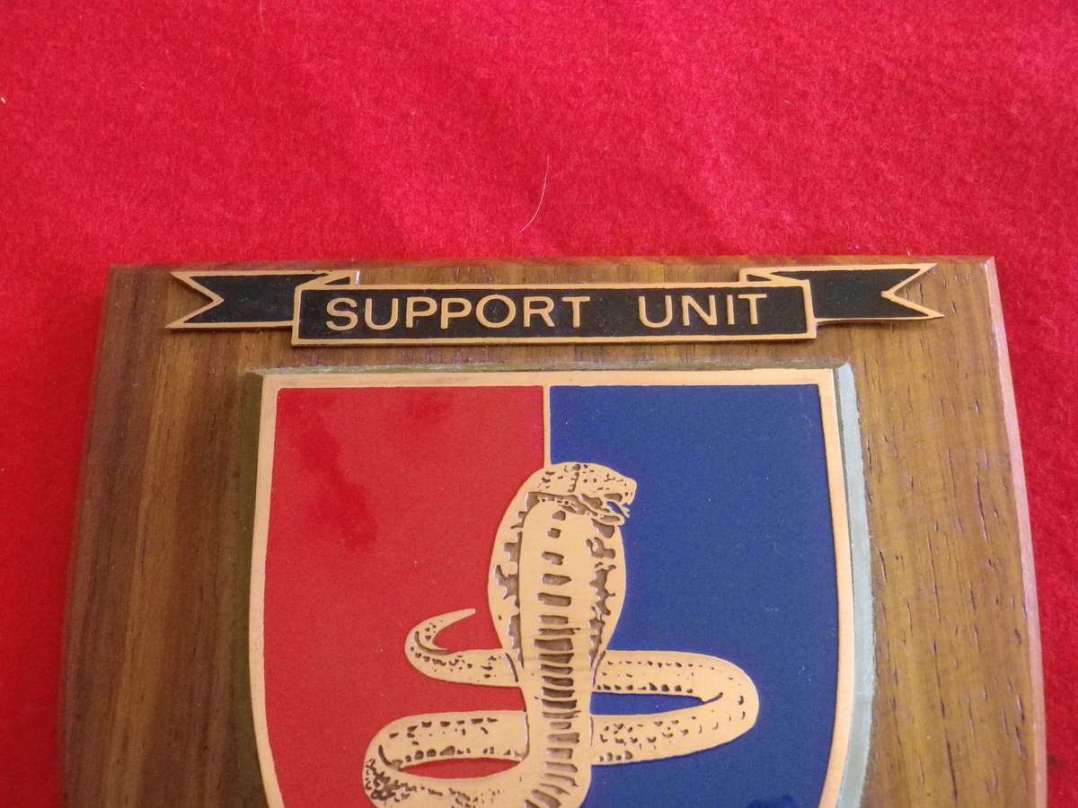 RHODESIA - BSAP SUPPORT UNIT "INDIA TROOP " PLAQUE - SCARCE   (8941)