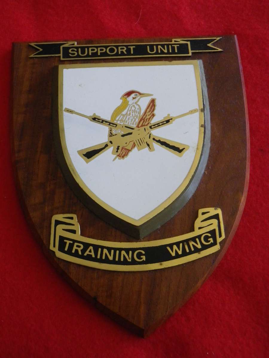 RHODESIA - BSAP SUPPORT UNIT "TRAINING WING " PLAQUE - SCARCE   (8942)