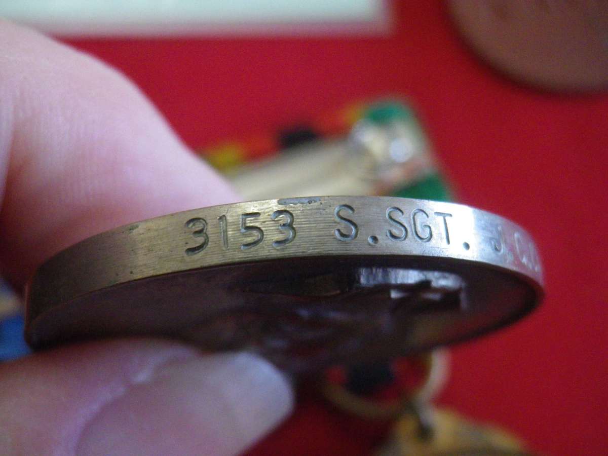 RHODESIAN RhGSM + Z.I.M TO 3153 SGT J.C. CARRICK + ID + DOG TAGS - SEE BELOW   (221)