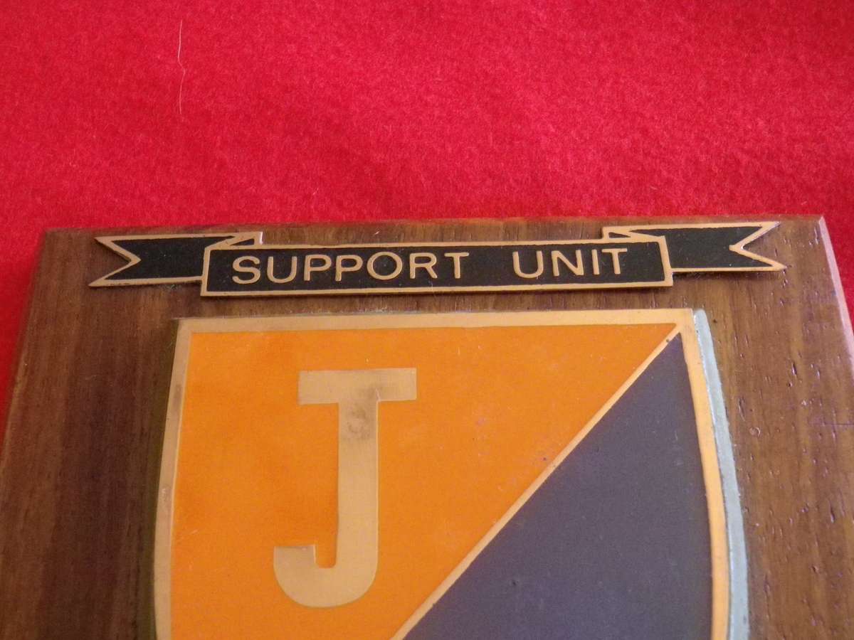 RHODESIA - BSAP SUPPORT UNIT "JUILET TROOP " PLAQUE - SCARCE   (8943)