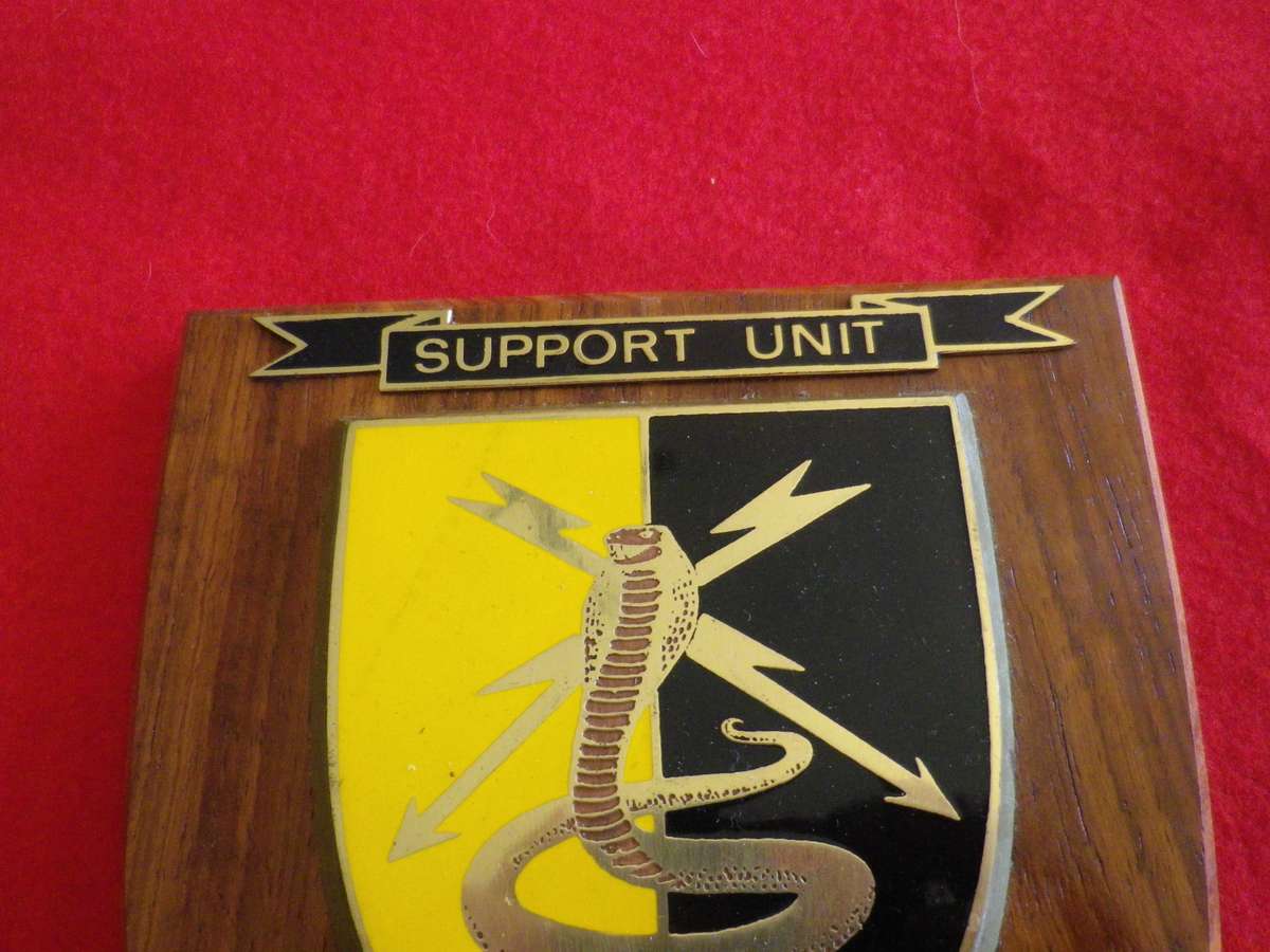 RHODESIA - BSAP SUPPORT UNIT "BRAVO TROOP " PLAQUE - SCARCE   (8938)