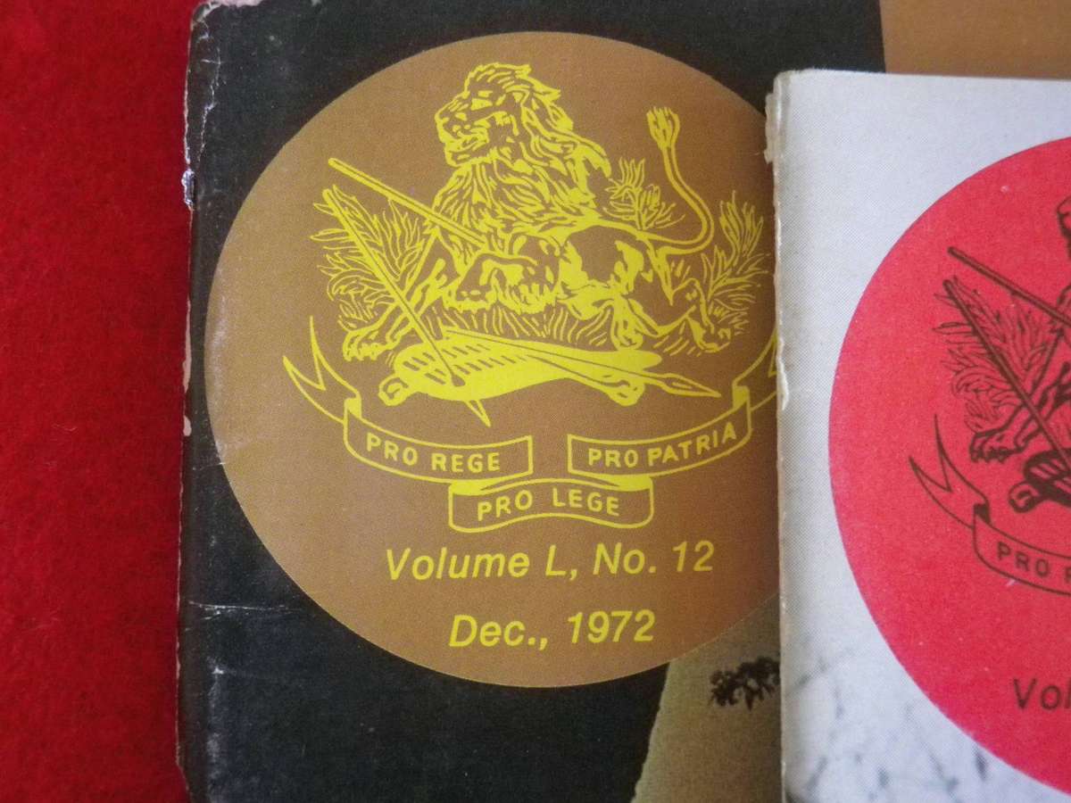 RHODESIA BSAP - OUTPOST MAGAZINES 1972 - ALL 12 MONTHS     (358)