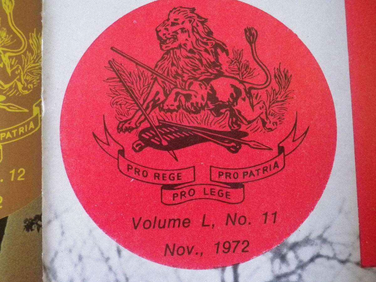 RHODESIA BSAP - OUTPOST MAGAZINES 1972 - ALL 12 MONTHS     (358)