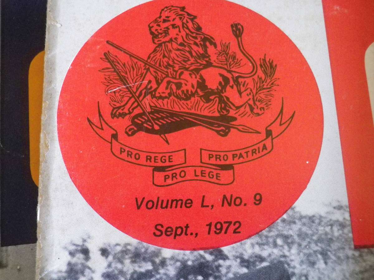 RHODESIA BSAP - OUTPOST MAGAZINES 1972 - ALL 12 MONTHS     (358)